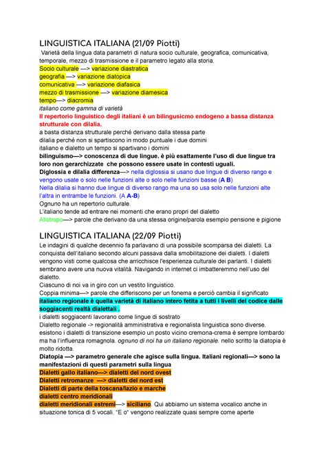 appunti corso linguistica italiana prada|Linguistica italiana .